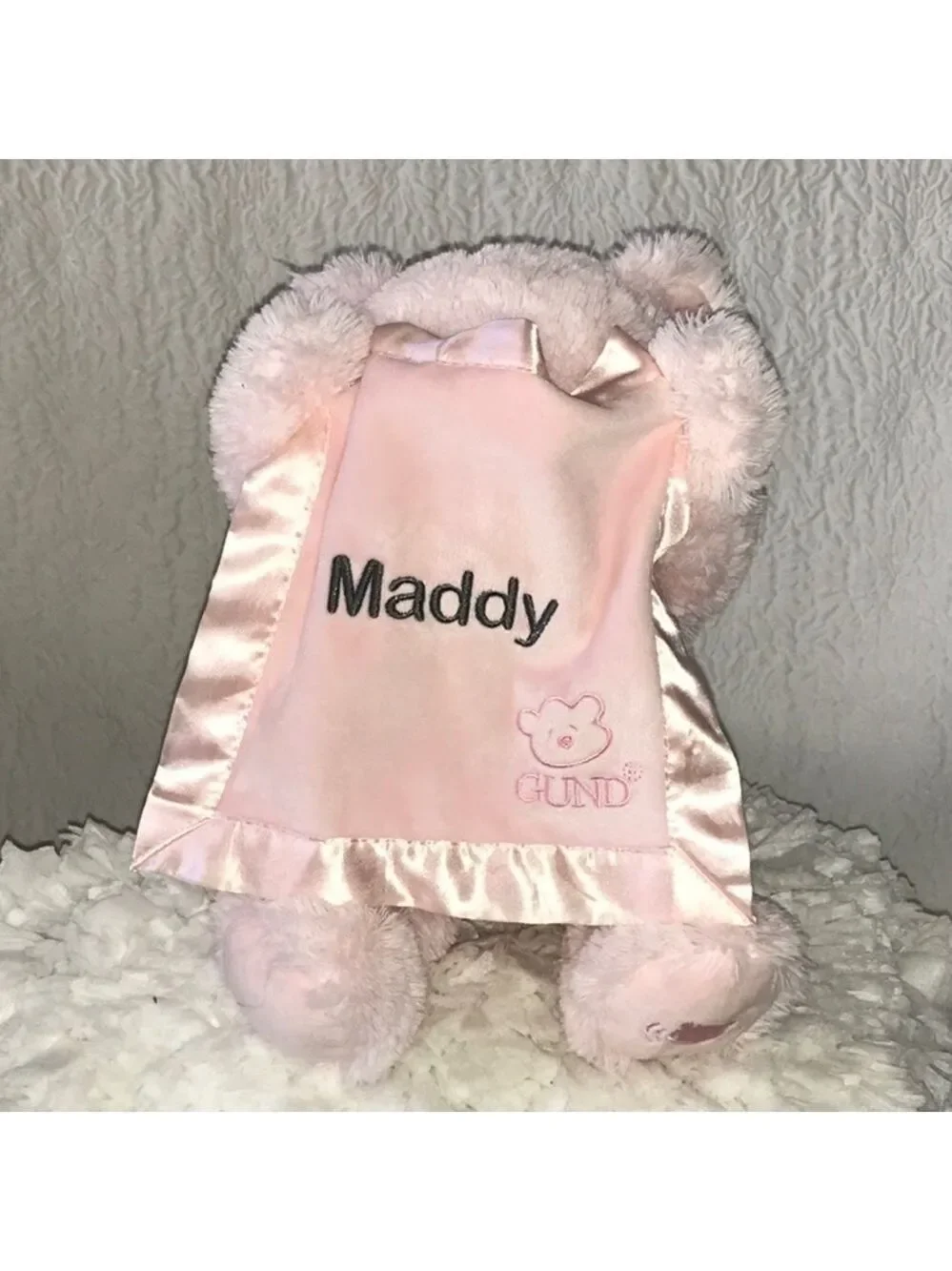 BABY GUND Animated Pink Peek A Boo My First Teddy Bear Plush
